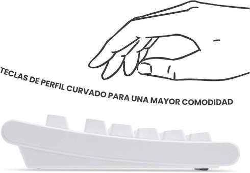 Perixx PERIBOARD-106 USB Keyboard – Full-Size with Numeric Keys, High Performance, Black, QWERTY Spanish