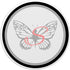 Letter S with Butterfly PopSockets PopGrip: Swappable Grip for Phones & Tablets for Easy Handling