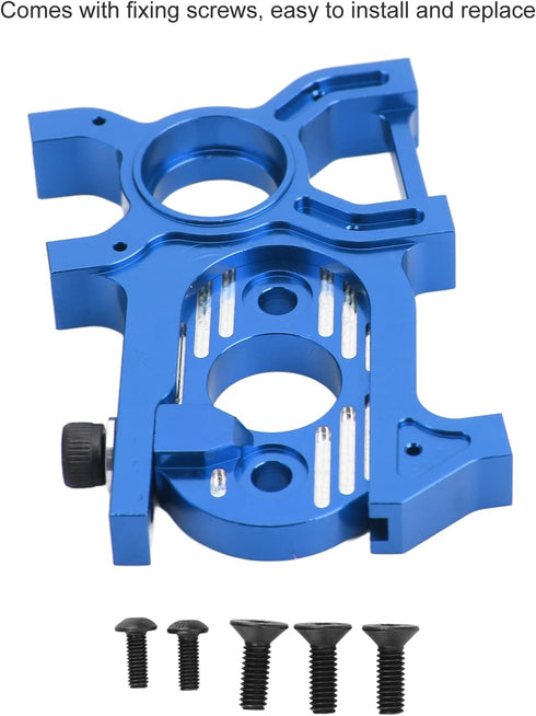 2 6s 1/8 Dilwe RC Motor Mount, Aluminum Alloy Motor Mount Seat Holder Piece Design Motor Fixed Holder Seat RC Car Part