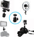Walway 360 1/4" Hot Shoe Mount Adapter, Degree Screw Swivel Mini Ball Head Cradle Adapter for DSLR
