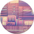 Pink and Purple Japanese City Landscape Vaporwave PopSockets Swappable PopGrip