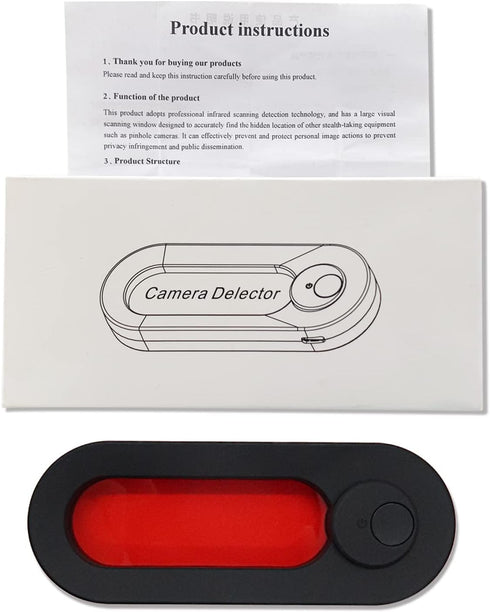 Hidden Camera Detector, LED Hidden Device Detector with Infrared Viewfinders, Pocket Sized Anti Spy Camera Finder for