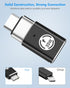 MoKo Lightning Female to USB C Male Adapter 2Pack, Lightning USB C Adaptor for iPhone 15/16 Pro/Max, Galaxy S24