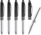 PATIKIL 5 Pack Ballpoint Pen with Stylus Tip and LED Flashlight, 3 in 1 Metal Pen Black Ink