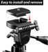 Alrhso 2 Pack 63x48mm Camera Quick Release Plate Universal Tripod Quick Release Plate Camera Mount Adapter Replacement