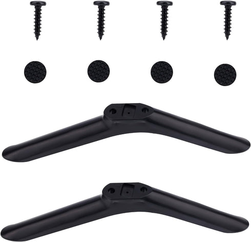 Goktvai 2pcs 32in/81cm, Universal TV Stand Legs for Black TV Mounting Brackets Replacement with Screws Easy Install