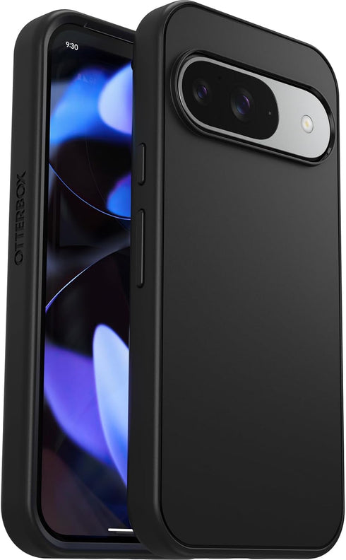 OtterBox 9 9 Symmetry Google Pixel & Pro Series Case - Black, Ultra-Sleek, Wireless Charging Compatible, Raised Edges