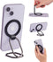 Magnetic Phone Ring Holder for MagSafe, Adjustable Kickstand for iPhone 15/14/13/12 Series, Removable for Charging