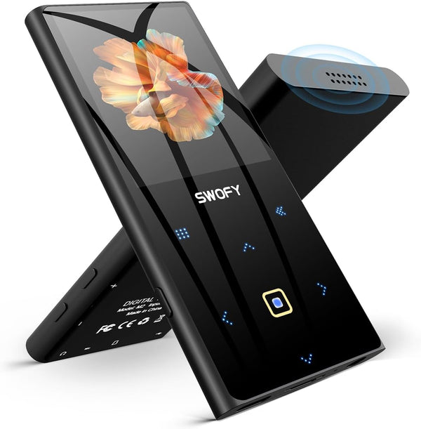 SWOFY 128GB MP3 Player with Bluetooth 5.3, D50 Portable Music Player