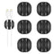 Shintop Cable Clips, 6 Pack Black Double Cord Holder, Adhesive Wire Organizer for Desk, Nightstand, Car