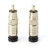THE CIMPLE CO RCA Compression Connectors - Universal Male Connectors for RCA, Subwoofer, Composite, Component - 4 Pack