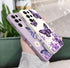 Cute Butterfly Case for Galaxy Note 20 Ultra, Soft TPU Bumper, Shockproof Protective Cover for Women Girls - Purple