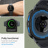 Spigen 8 44mm (2025) Liquid Air Designed for Samsung Galaxy Watch Case Flexible Lightweight TPU Cover - Matte Black