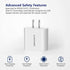 Amoner USB Wall Charger, 2-Pack Upgraded 15W 3-Port USB Charging Blocks, iPhone Plug Adapter Wall Charger Cube for