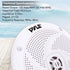 Pyle Marine Speakers - 4 Inch 2 Way Waterproof Outdoor Audio Stereo Sound System, 100 Watt Power, 1 Pair, White