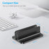 OMOTON Vertical Laptop Desktop Stand Holder with Adjustable Dock Size, Aluminum, Fits All MacBook, Surface, Chromebook