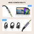 MOSWAG 3.5mm to 2.5mm Audio Cable for Bose QC45, QC35II, QC35, QC25 & JBL E45BT, E55BT, E65BTNC Headphones.