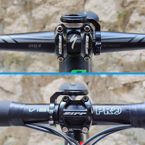 Mountain Bike Mount for Garmin Edge Wahoo Elemnt Bryton Rider Stages Dash Hammerhead Karoo, Black
