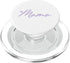Mama Gifts & Designs for Girls Light Pastel Purple White Heart Mama PopSockets PopGrip for MagSafe