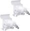 HOLACA Vinyl Siding Clips for Arlo, Stick Up Cam Pro, Eufy Security Camera Mounting Hooks, 2 Pack, White