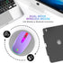 FUWANG Wireless Mouse, Rechargeable LED Bluetooth Mouse, Portable USB Optical 2.4G Wireless Computer Mice (Purple)