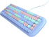 Lomiluskr Cute Colorful Wired Mechanical Keyboard for Girls, Compact 84 Keys with Round Keycaps, Pink Switch