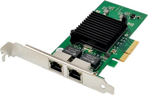 Dual-Port PCIe X4 Gigabit Network Card 1000M Ethernet Adapter with Intel 82576 for Windows/Linux