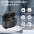 Wireless Charging Case Replacement for AirPod 3rd Generation, Bluetooth Pairing Sync Button, Black (No Earbuds)