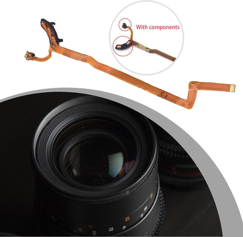 Kaeltsyn 18-55mm Professional Lens Apertures Flexible Cable Replacement for EF Repair Part Camera Photography