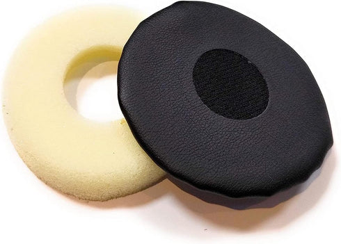 Global Teck Cushions for Jabra Evolve 20, 30, 40, 65 Headsets, Leather Replacement Kit #GTW 6600-02
