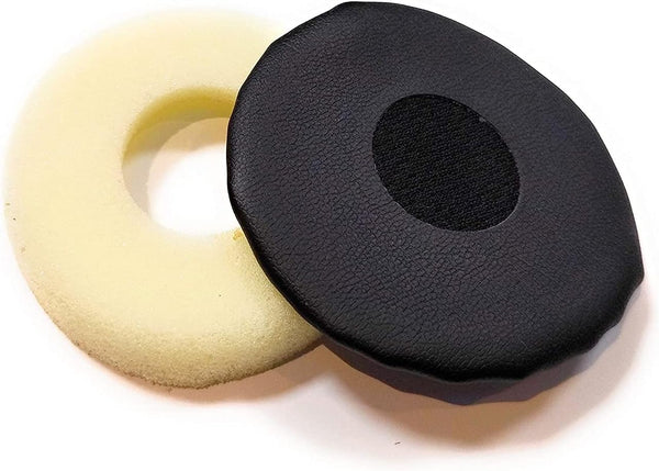 Global Teck Cushions for Jabra Evolve 20, 30, 40, 65 Headsets, Leather Replacement Kit #GTW 6600-02