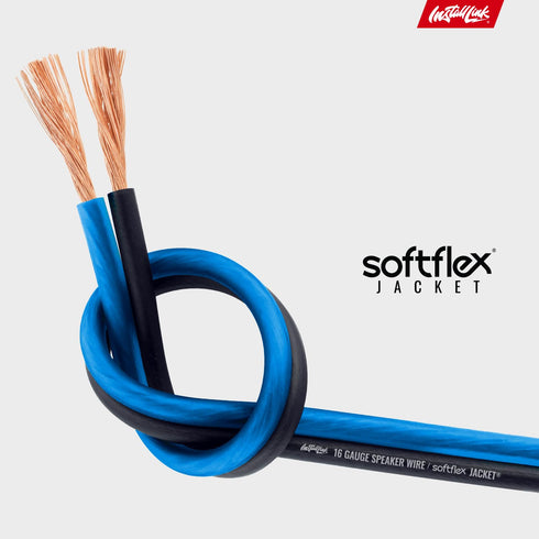Install Link 16 AWG Gauge Speaker Wire Cable, Stereo for Car or Home Theater, CCA, 250 Feet