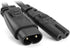 cablecc IEC 60320 C8 Plug to C7 Receptacle Male to Female Extension Power Supply Cable, 30cm