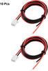 uxcell 10 Pcs Female 2P 2.54mm Pitch Jumper Wires, 50cm Ribbon Cables for Pic Breadboard DIY