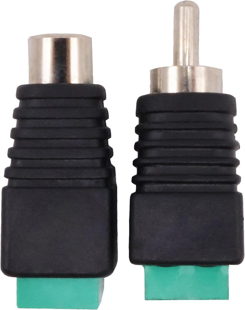 11Pair RCA Plugs Cable Audio Adapter Screws Phono RCA Male Female Plug to AV Screw Terminal Audio Video Connector Adapter Wire RCA Adapte for Speaker Wire Connectors Screws Adapter by FBHDZVV
