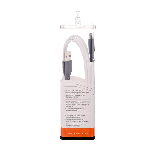 Ventev ChargeSync Flat Tangle-Resistant USB A to Apple Lightning Cable 3.3ft | Compatible with iPhone 14/13/13 Pro/13