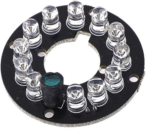 uxcell CCTV CCD Camera - 12 LED Lamp IR Infrared Board Plate