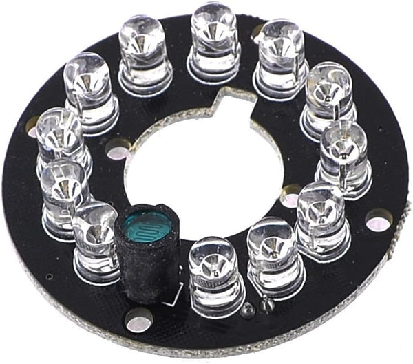 uxcell CCTV CCD Camera - 12 LED Lamp IR Infrared Board Plate