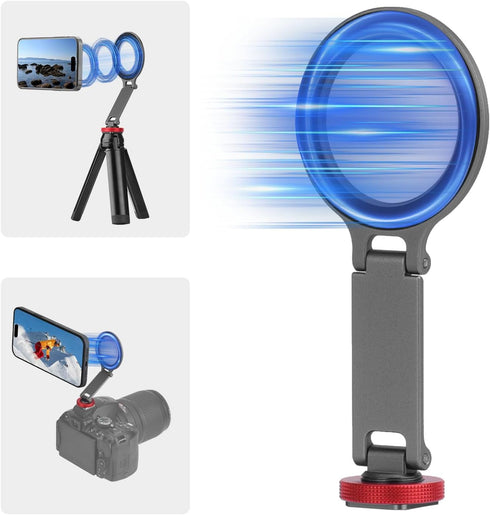 BRDRC Cold Shoe Phone Mount Holder, Tripod Mount for iPhone Magsafe Magnetic Hot