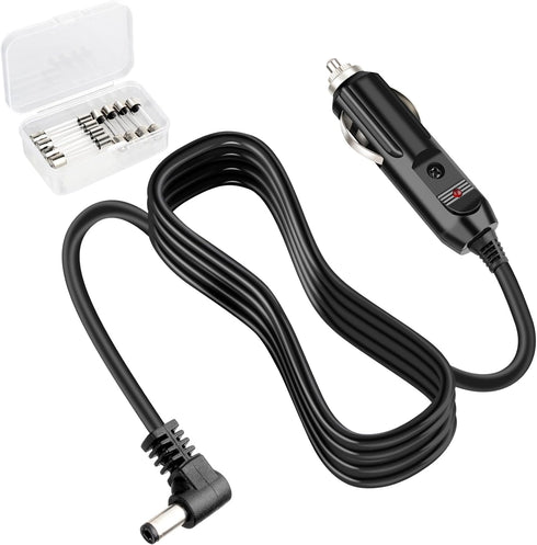 Replace 12V Car Charger Power Cord for Lnogen One G1 G2 G3 G4 G5 Portable Oxygen Concentrator Series, 8.5FT Wire