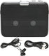 TON007B Bluetooth Cassette Player, ABS Auto Reverse Function Stereo Cassette Player with Headphone, Black