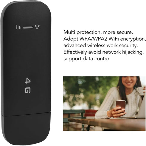 Dpofirs 4G 4G 10 Portable Hotspot for Travel, LTE USB Modem Dongle Router with Hotspot, Modem Hotspot Router with SIM
