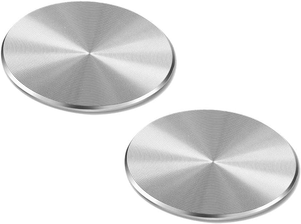 2-Pack Replacement Metal Plates for D.Sking Car Phone Holder, 3M Adhesive (Silver)