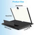 Zrgzob 3D 12 Inch Screen Magnifier for Cell Phone, HD Foldable Portable Mobile Phone Projector Screen for Movies