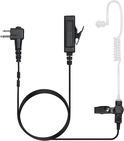 Motorola CP200 CP200D Earpiece for BPR40, CP100D, CP185, RDM2070D Two Way Radio Headset, Police Surveillance Kit.