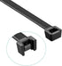 Superun Heavy Duty Zip Ties, 8 Inch, 50 Lbs Tensile Strength, Self-locking Wire Ties, Pack of 100, Black