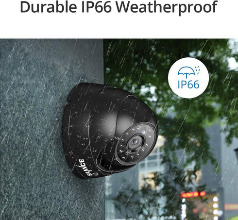 SANNCE 1080p CCTV Security Camera, Dome Surveillance Camera with 100ft Night Vision, IP66 Waterproof for DVR