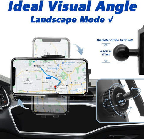 Car Phone Mount for 2016-2019 Explorer SUV - Thick Case Friendly Mobile Holder for All Phones, Air Vent Bracket