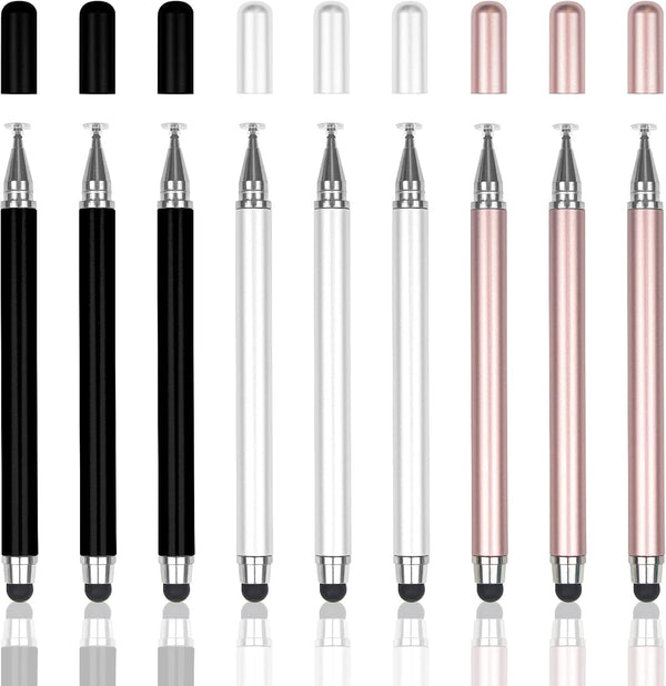 ELANE 9 Pcs Universal Stylus Pens for Touch Screens, Fine Tip Stylus Pens for Android Tablets and Laptops