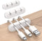 SOULWIT Cable Holder Clips, 3-Pack Self Adhesive Cord Organizer for Desktop USB Charging and Power Cables